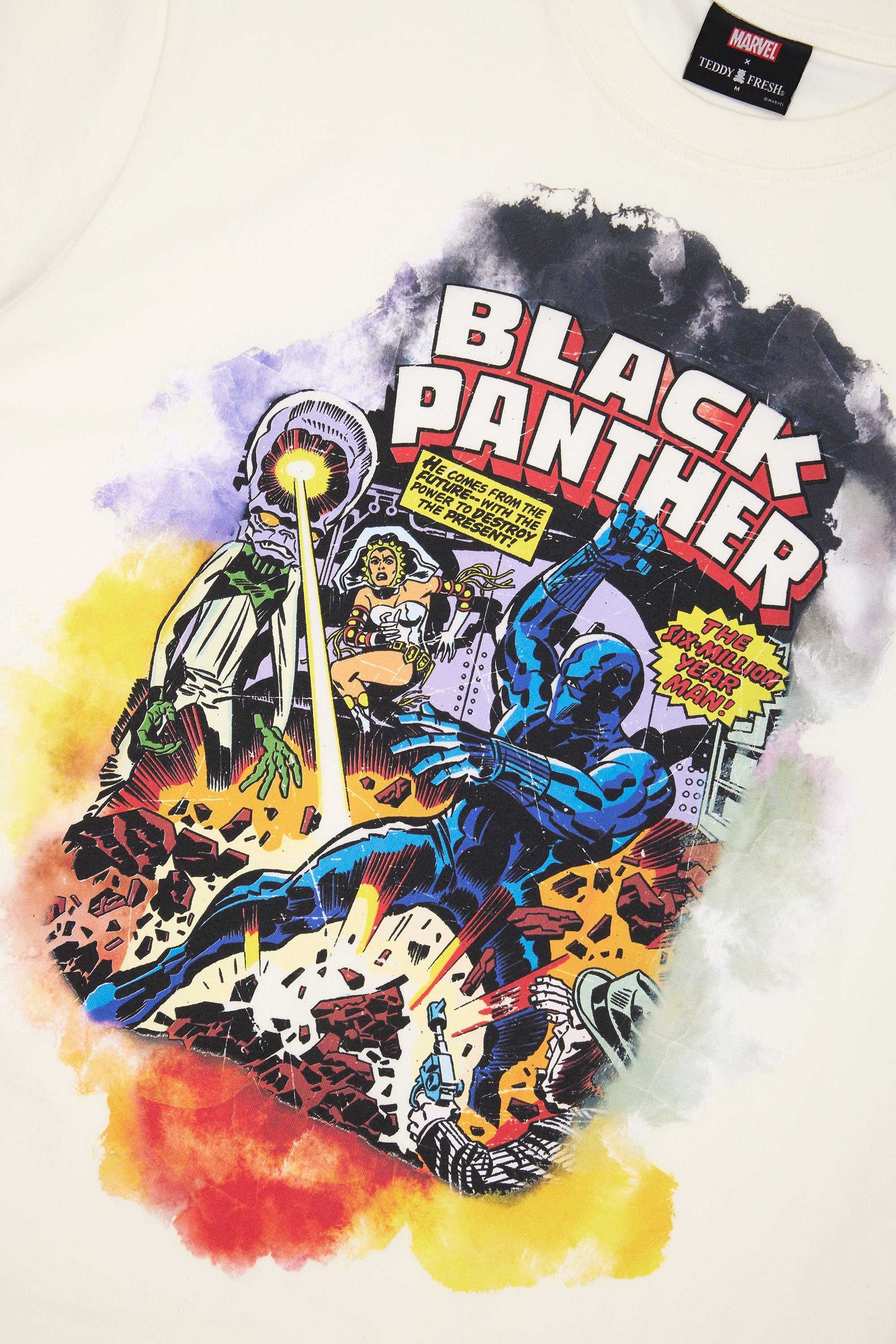 Natural Teddy Fresh TF x Marvel Black Panther Tee | 8570JYLFU