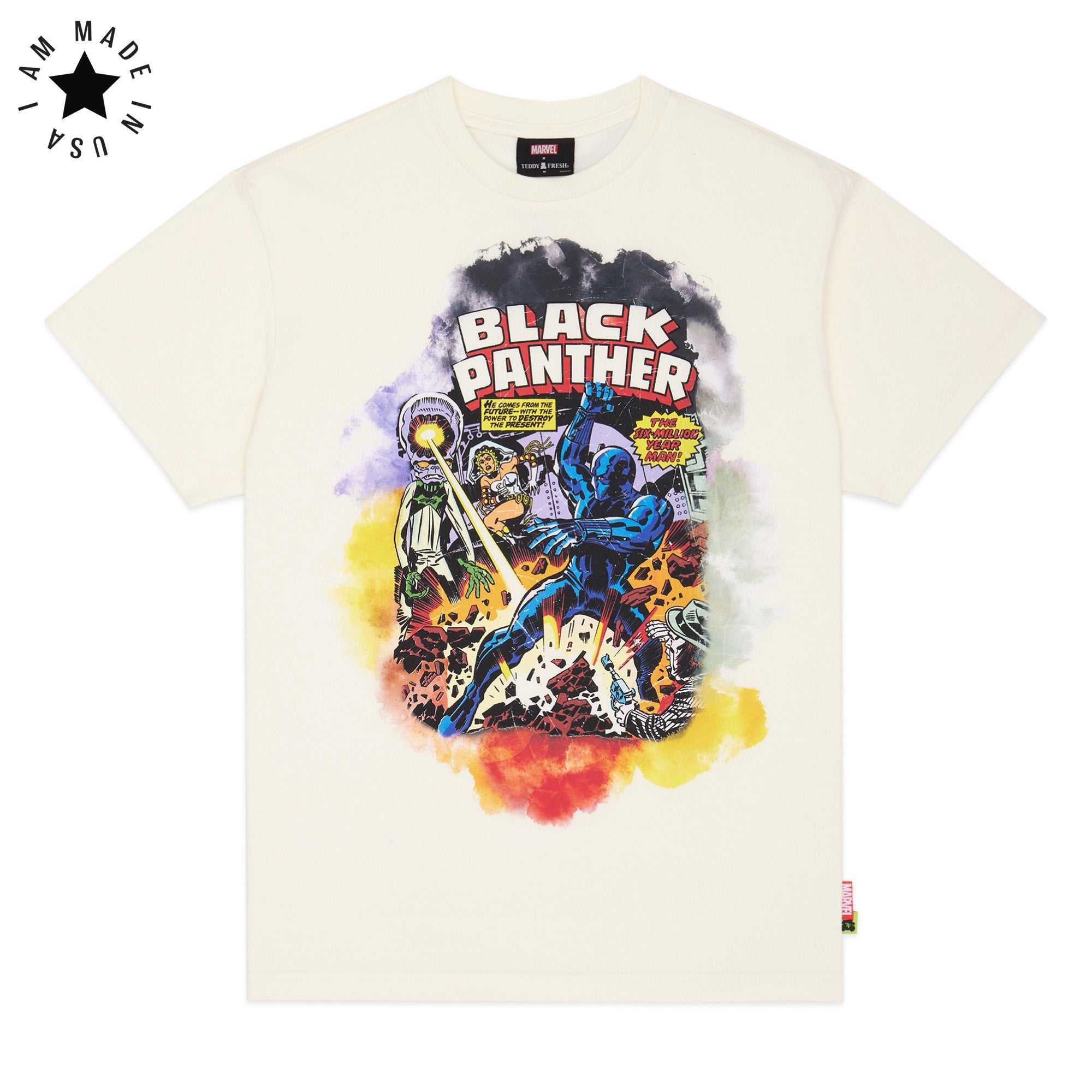 Natural Teddy Fresh TF x Marvel Black Panther Tee | 8570JYLFU