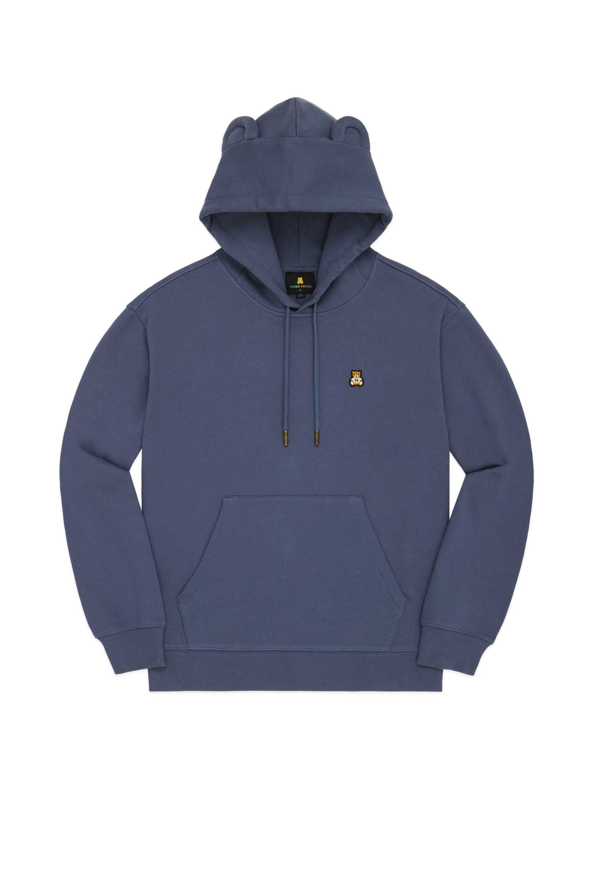 Navy Teddy Fresh Classic Bear Ear Hoodie | 0263OBVLN