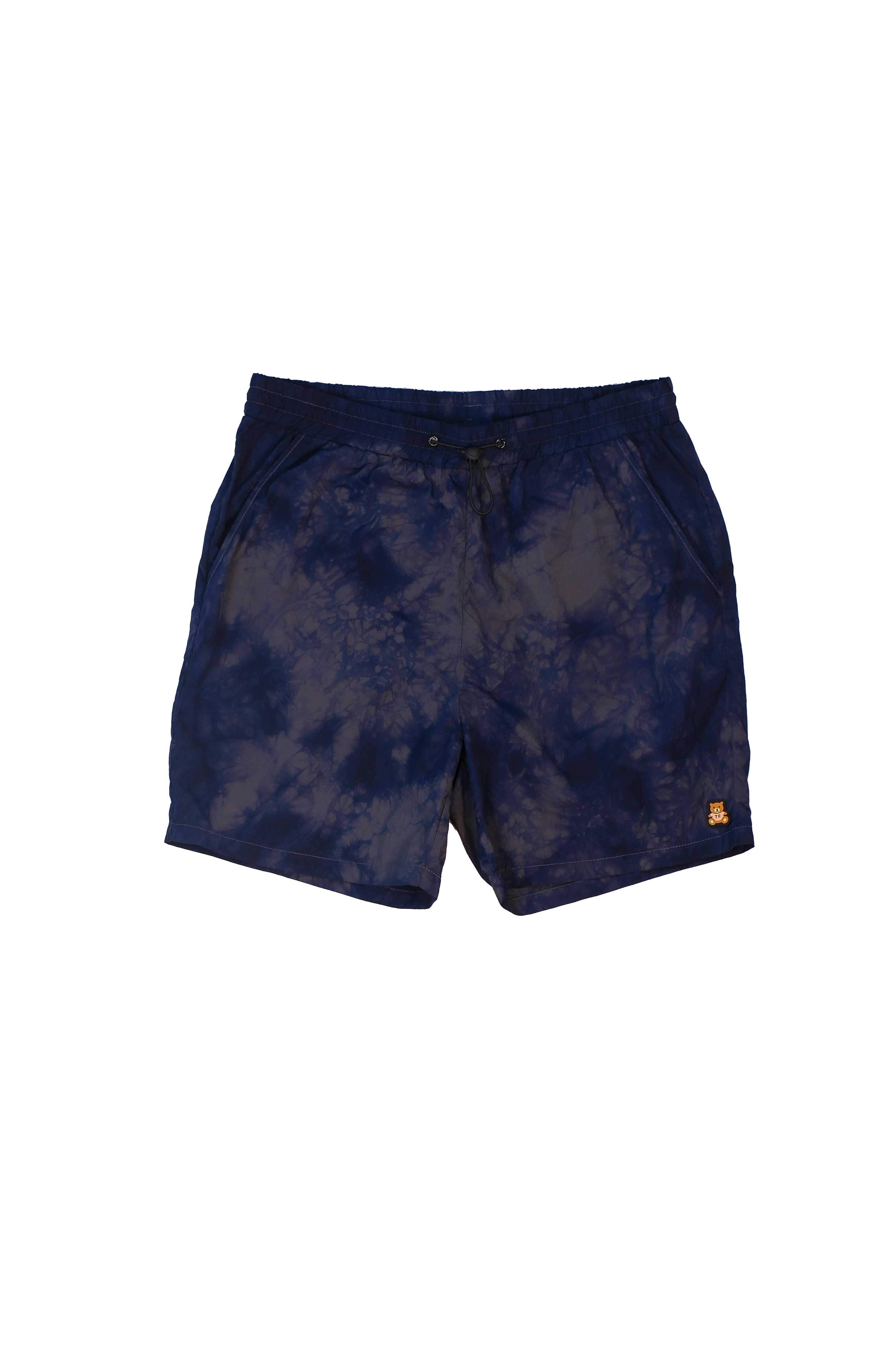 Navy Teddy Fresh Overdye Shorts | 1674PQAWM