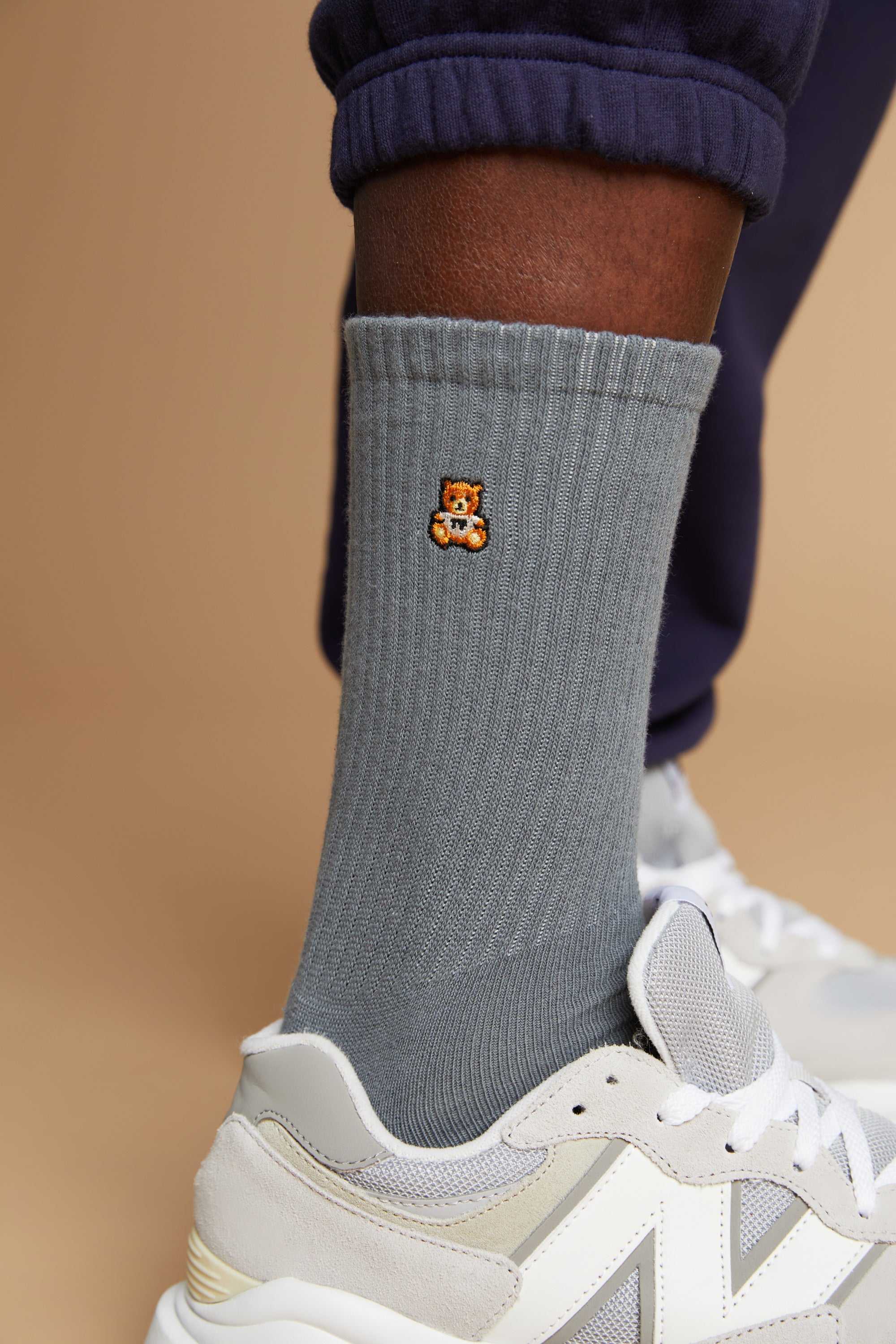 Neutral Teddy Fresh Classic Tube Socks 3-Pack | 8413BJWNP