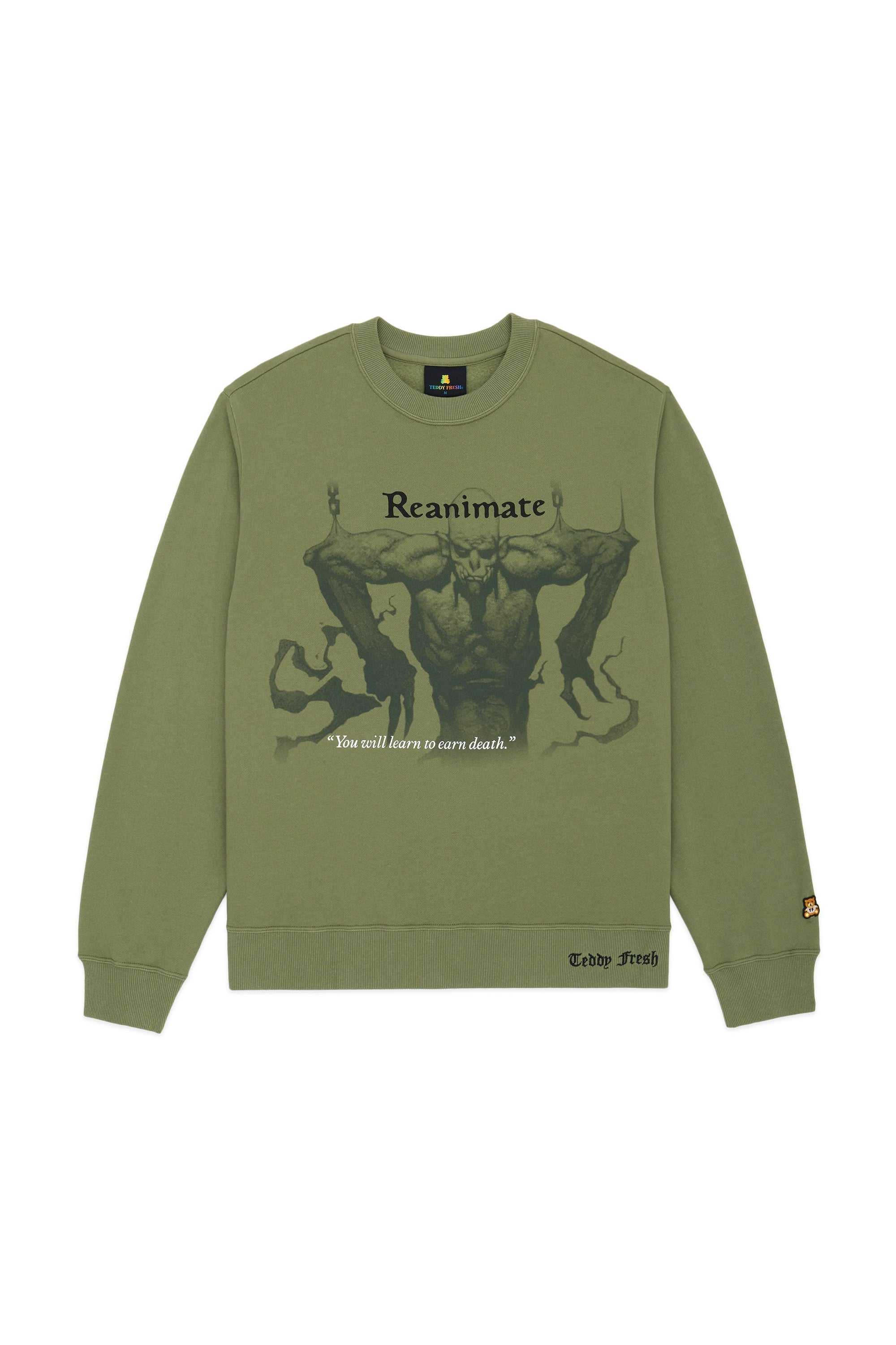 Olive Teddy Fresh TF x Magic: The Gathering Reanimate Sweatshirt | 4632XYVDE