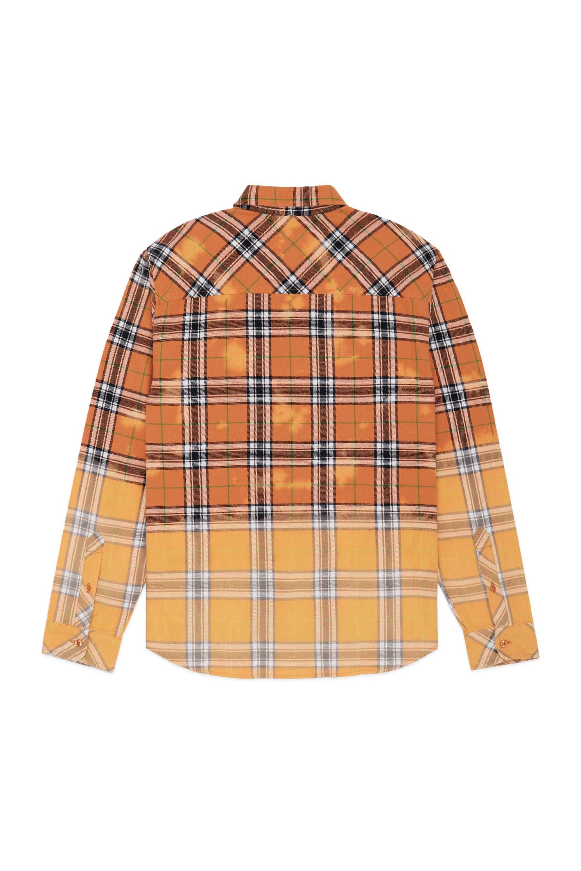 Orange Teddy Fresh Bleached Flannel Shirt | 6390HXSZA