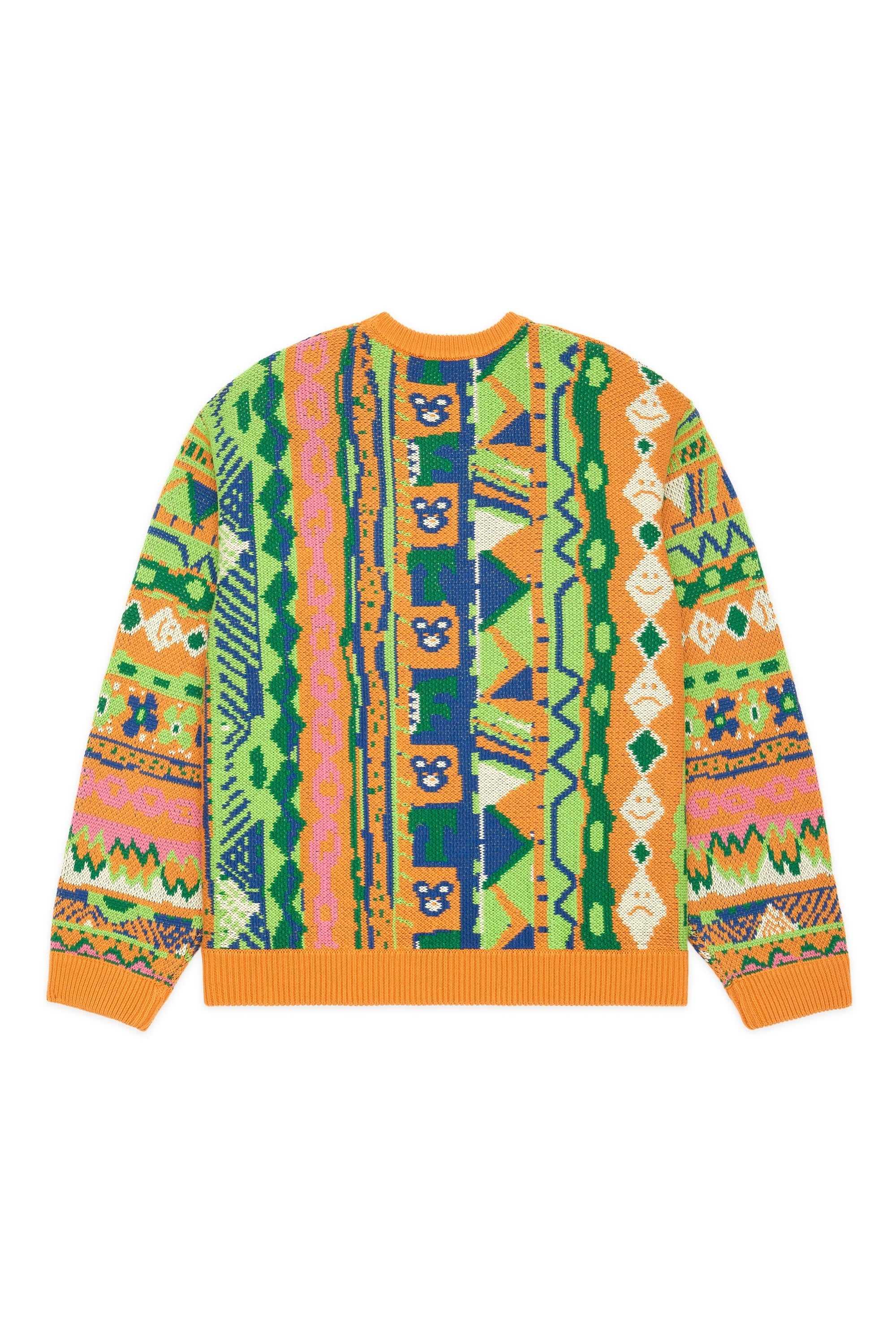 Orange Teddy Fresh Grandpa's Crazy Drip Sweater | 7956CTZYS