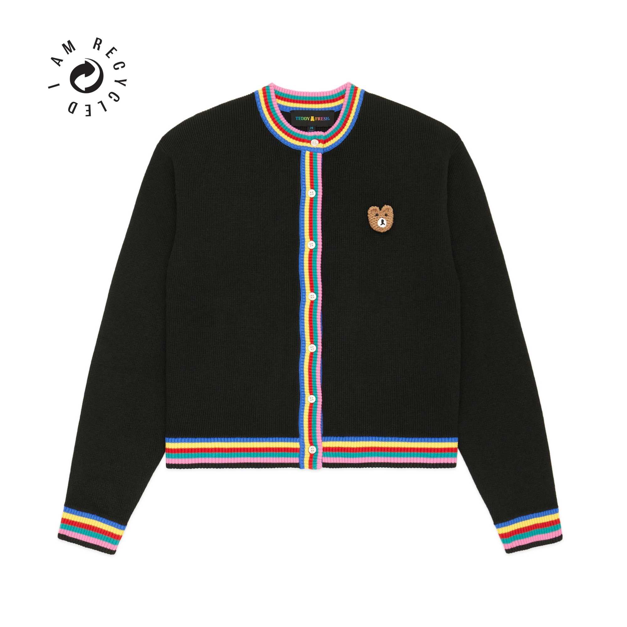 Orange Teddy Fresh Recycled Sweater Bear Cardigan | 6130YWIVT