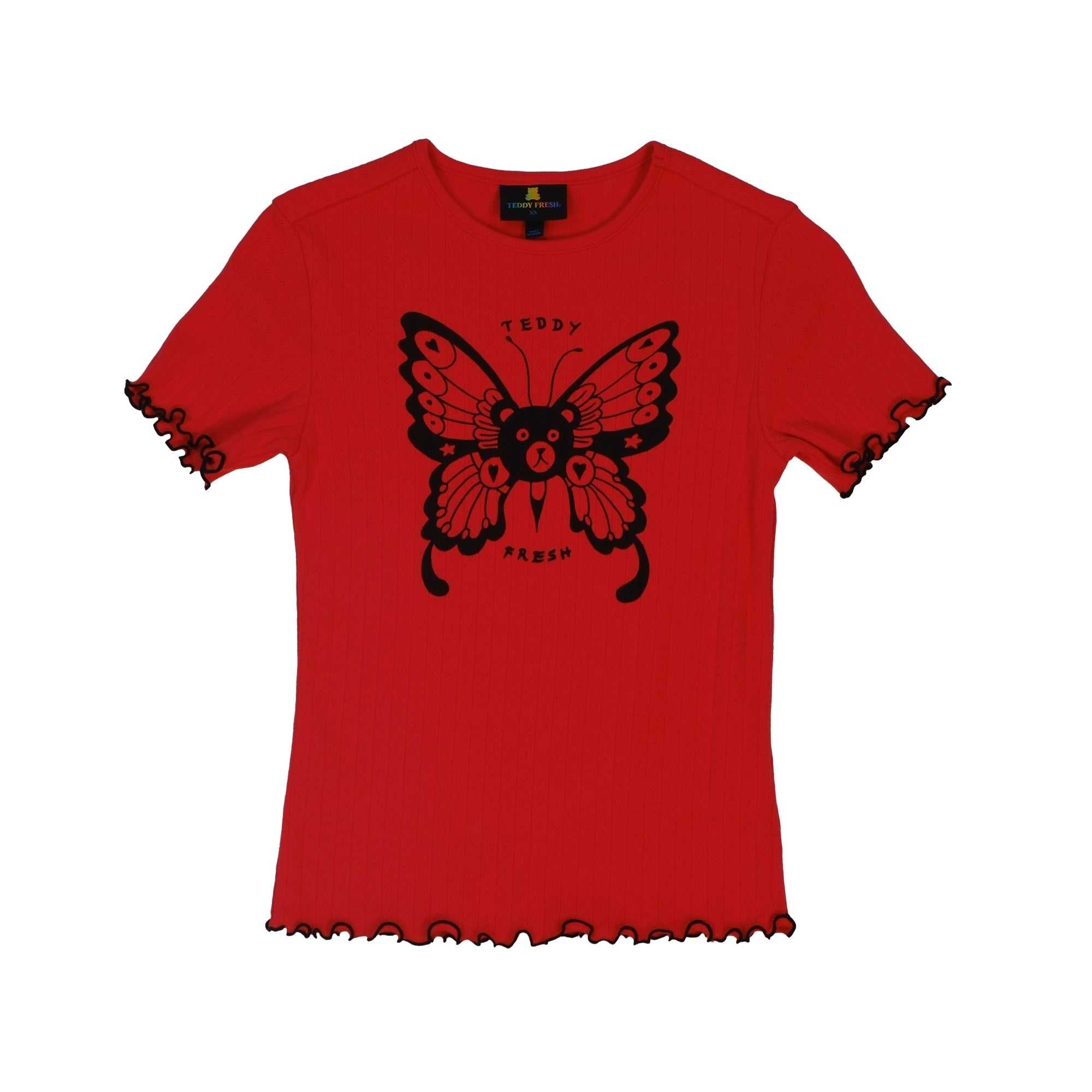 Pink Teddy Fresh Bear Butterfly Tee | 6759TRILV