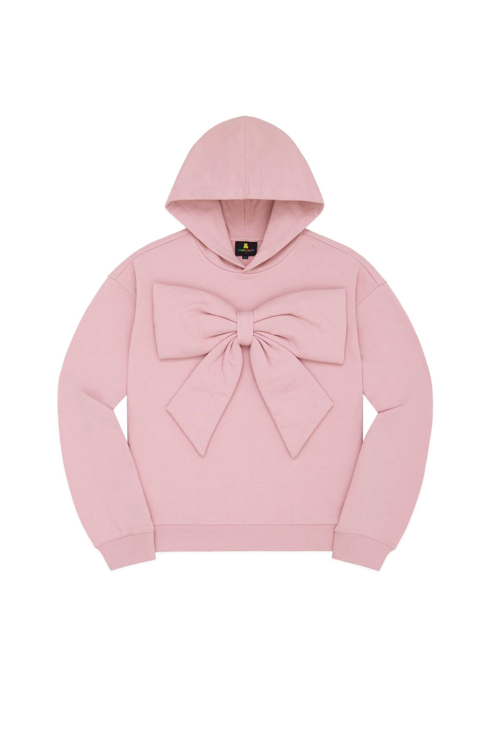 Pink Teddy Fresh Big Bow Hoodie | 1460AZDEJ