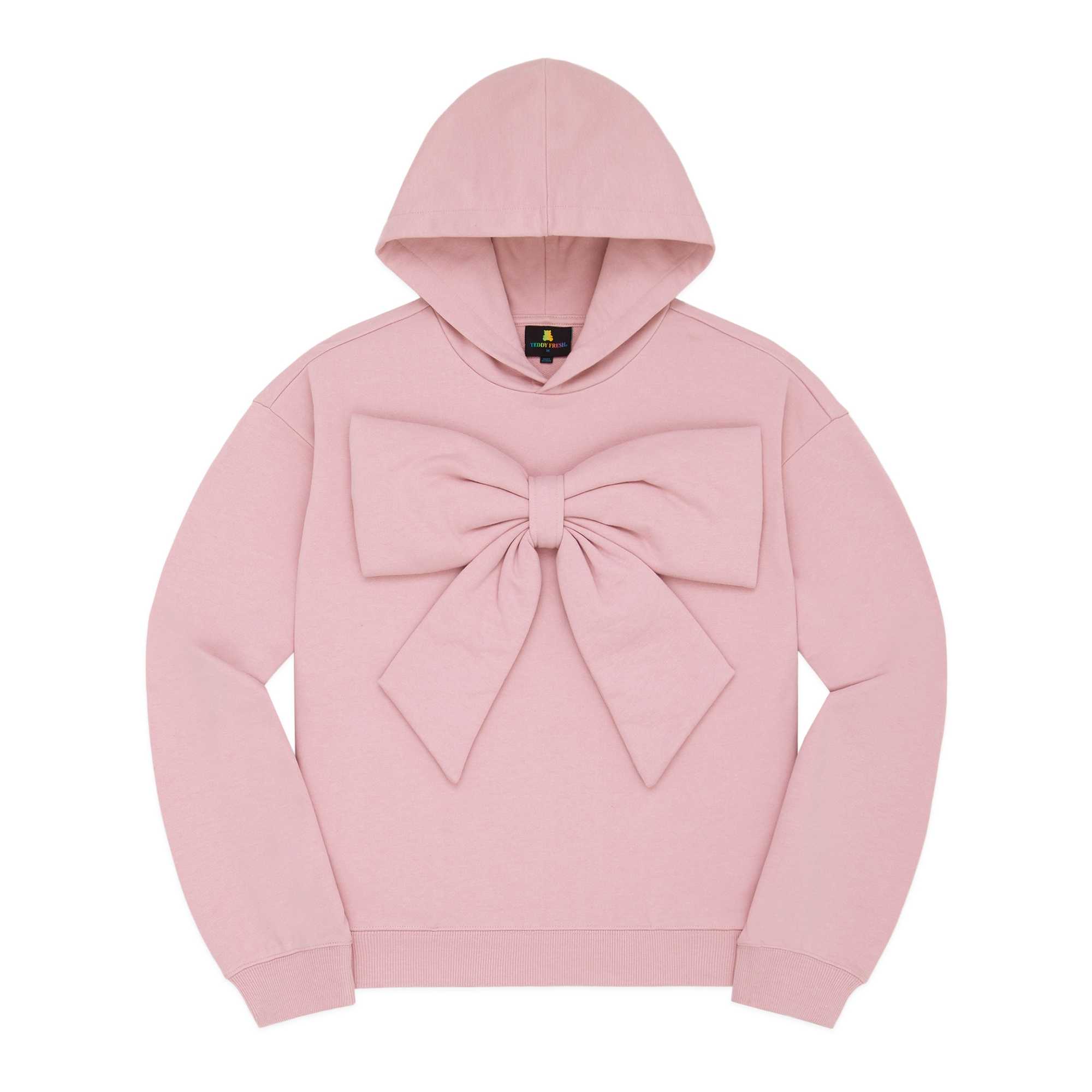 Pink Teddy Fresh Big Bow Hoodie | 1460AZDEJ