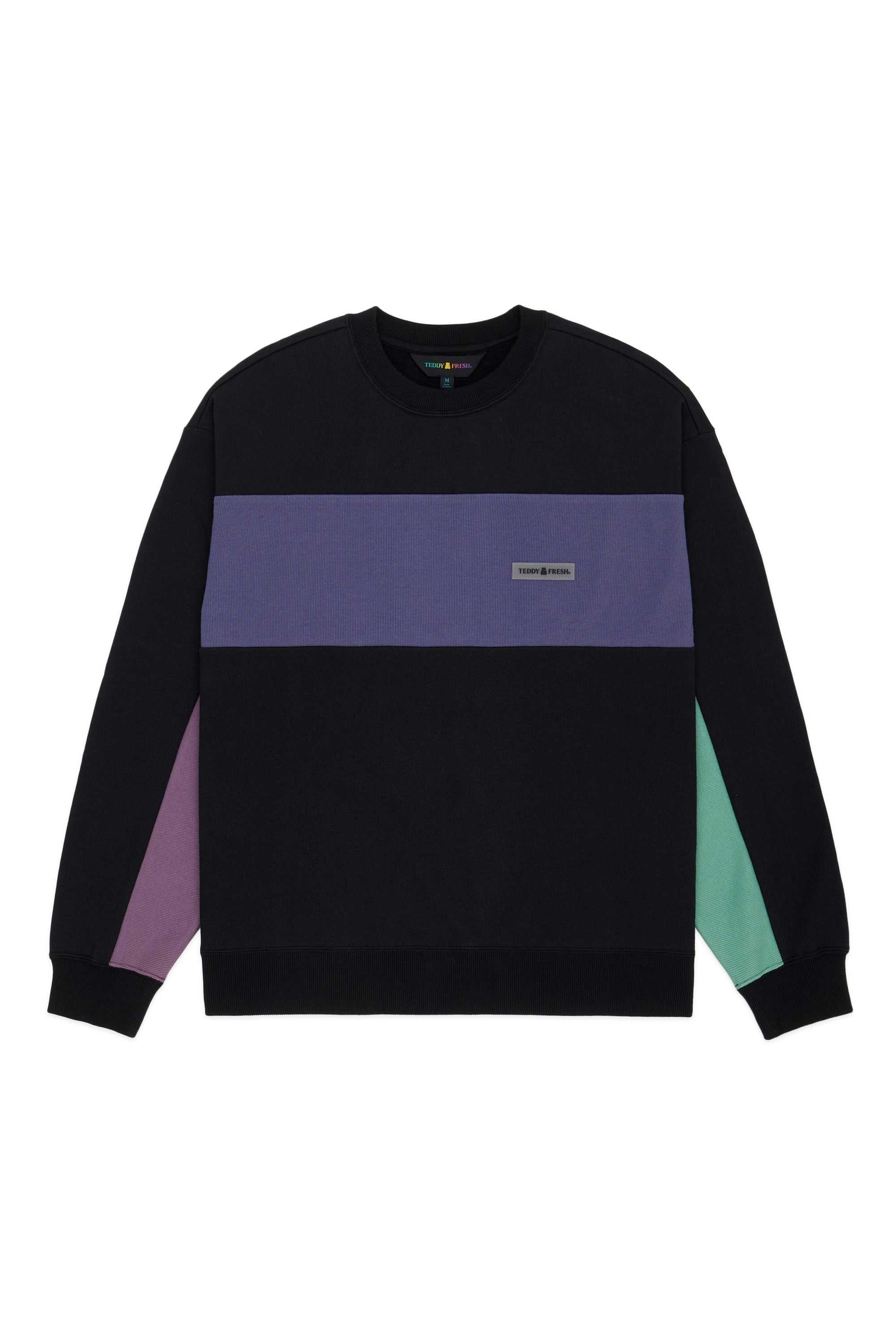 Pink Teddy Fresh Rib Block Crewneck | 4685DKANO