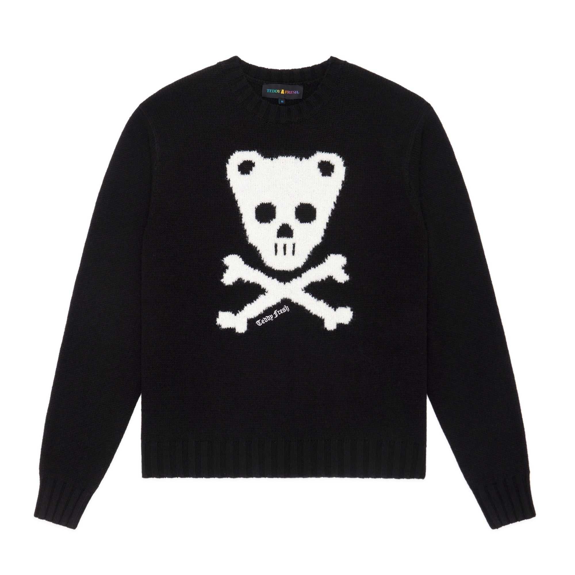 Pink Teddy Fresh Teddy Skull And Crossbones Sweater | 9608PYBAC