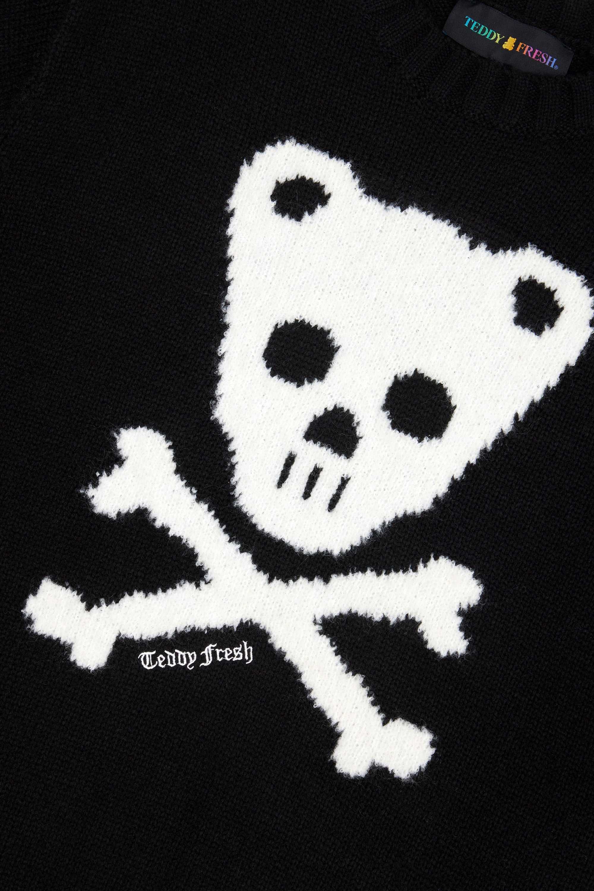 Pink Teddy Fresh Teddy Skull And Crossbones Sweater | 9608PYBAC