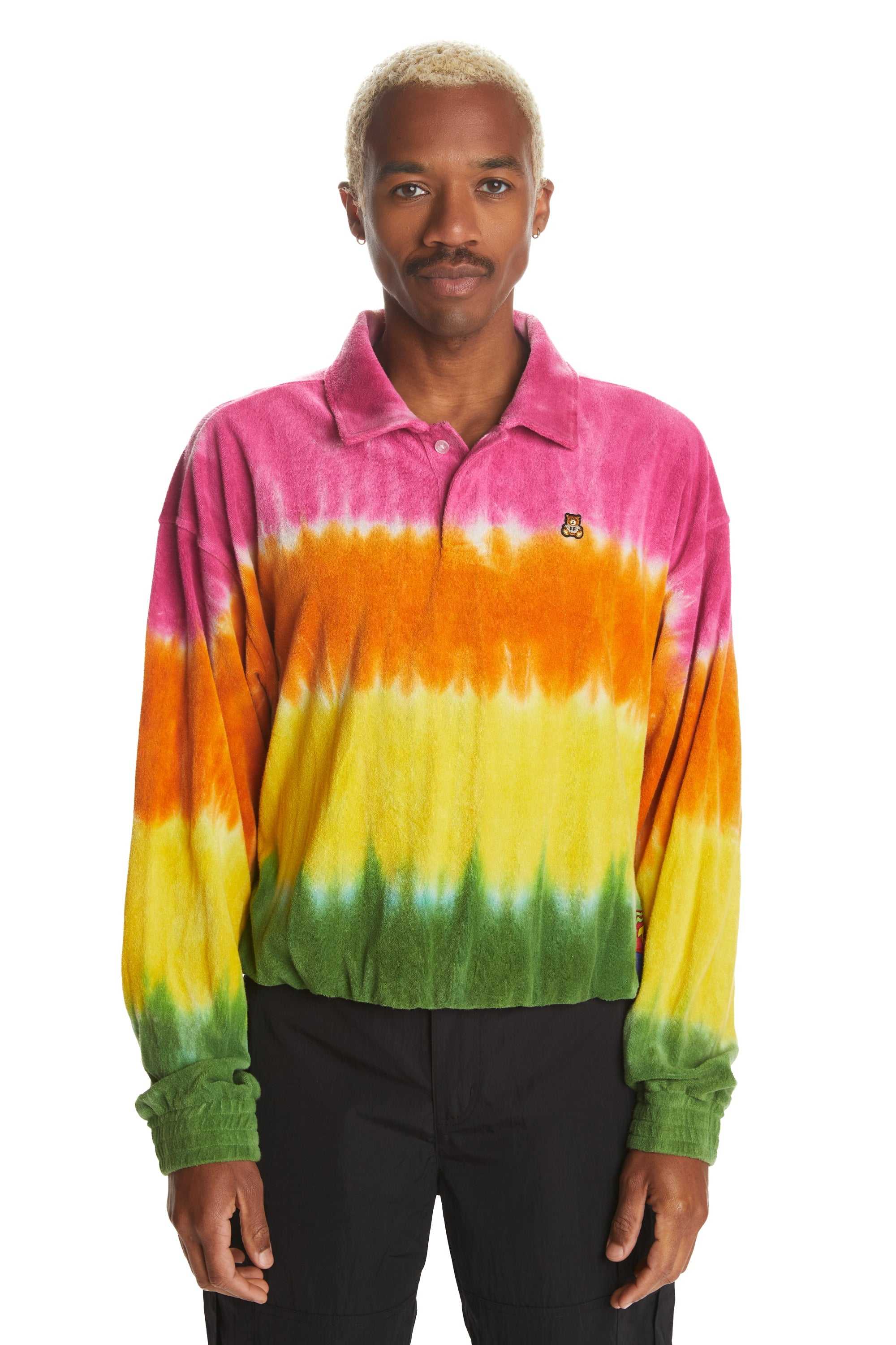 Pink Teddy Fresh Tie Dye Terry Sweatshirt | 5963NZJTI