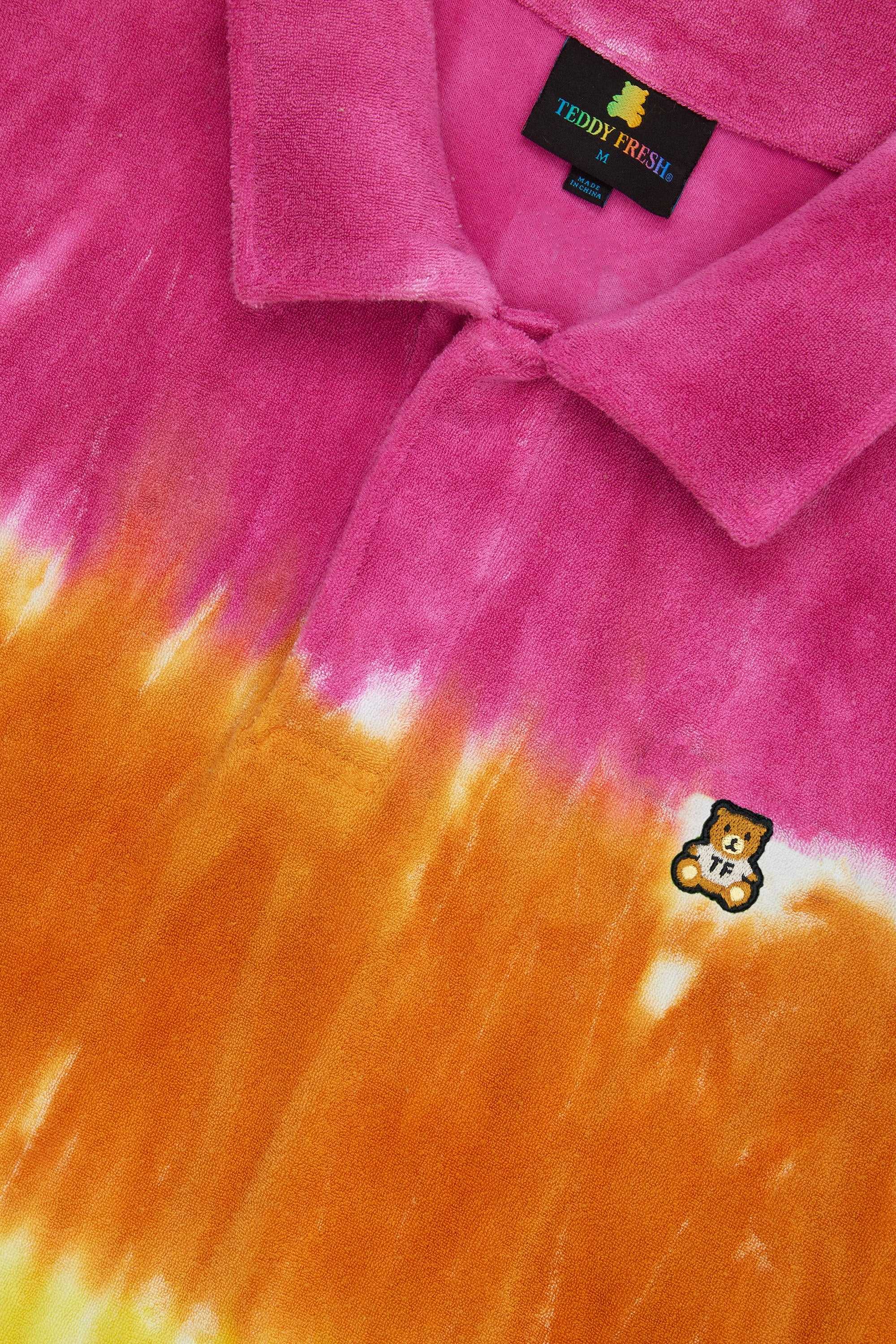 Pink Teddy Fresh Tie Dye Terry Sweatshirt | 5963NZJTI