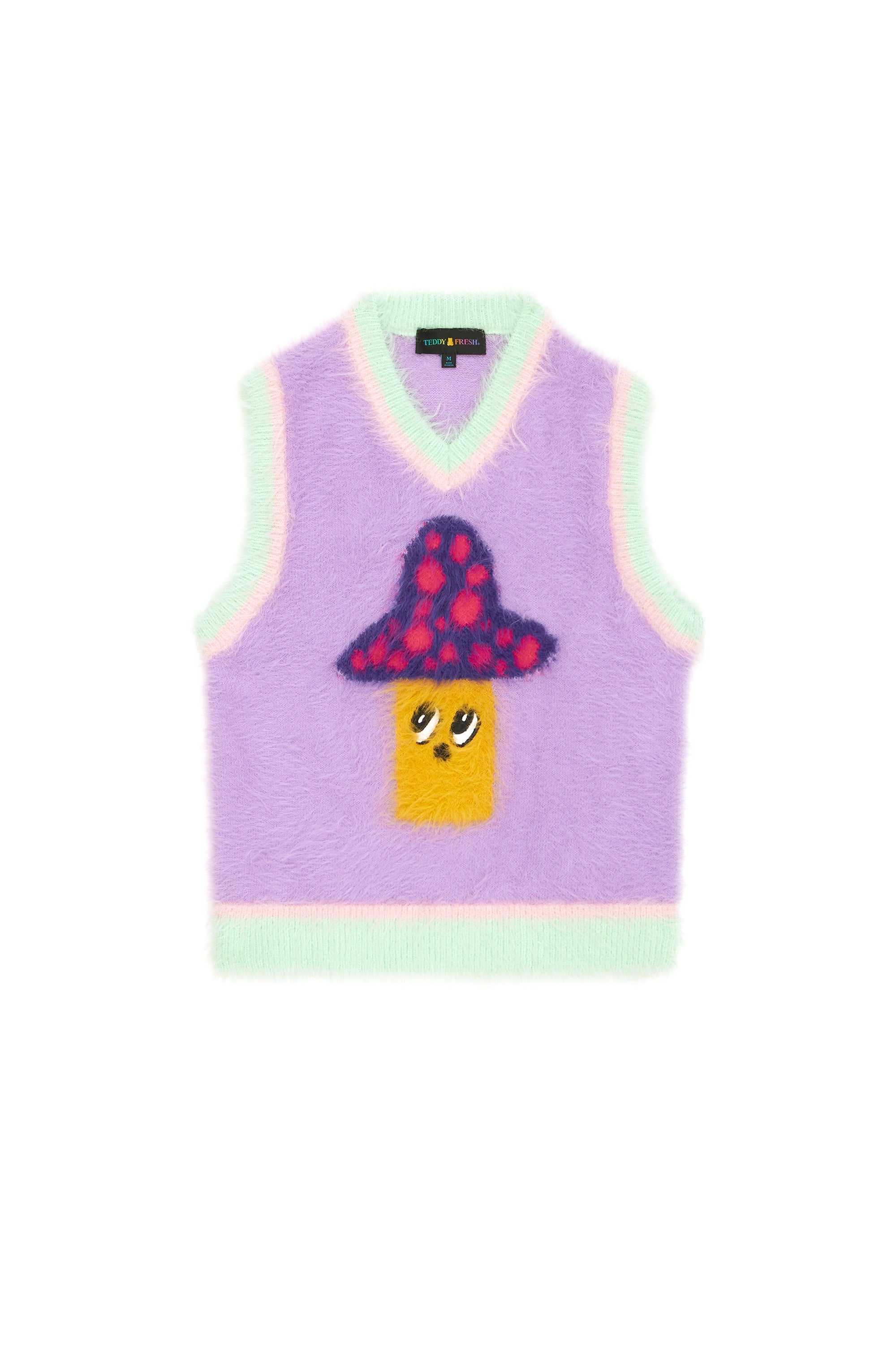 Purple Multi Teddy Fresh Fuzzy Character Vest | 6253PCGRD