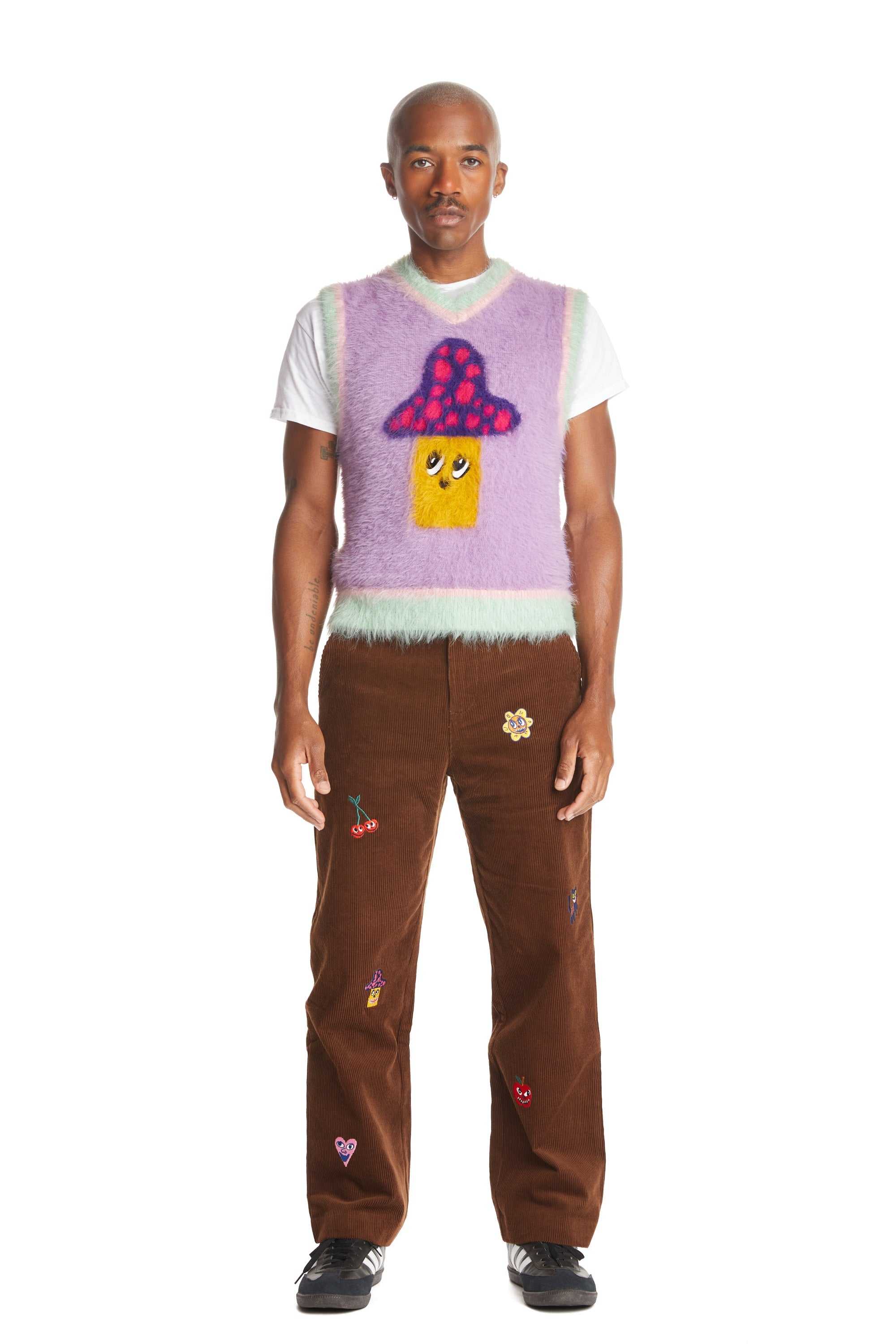 Purple Multi Teddy Fresh Fuzzy Character Vest | 6253PCGRD