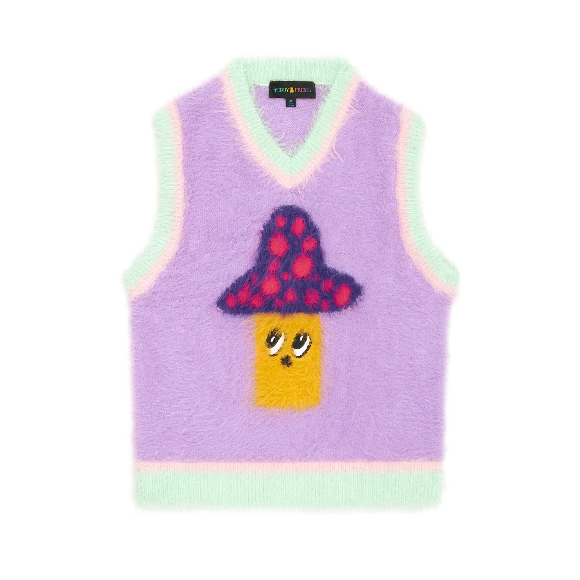 Purple Multi Teddy Fresh Fuzzy Character Vest | 6253PCGRD