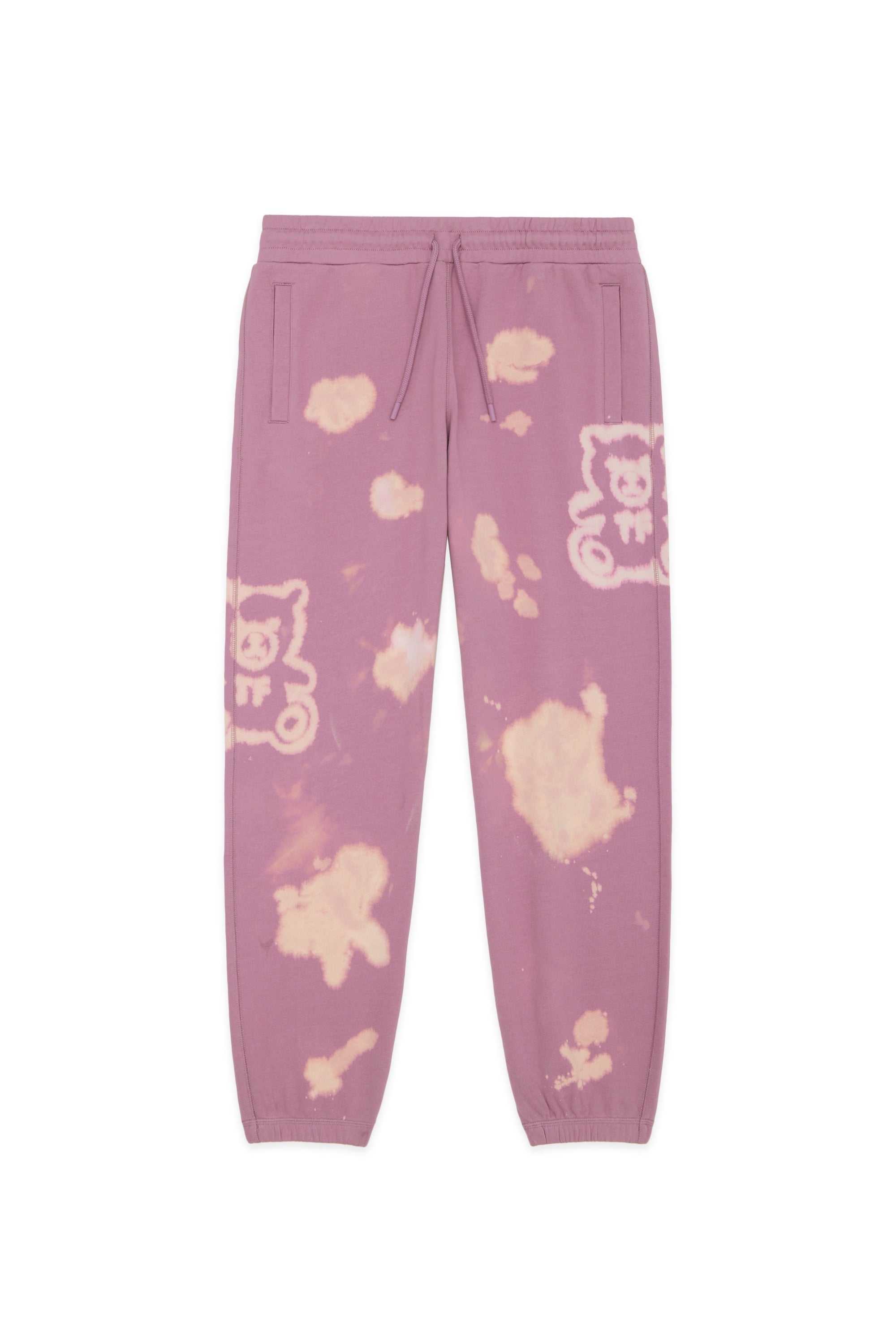 Purple Teddy Fresh Bleach Graphic Sweatpants | 0276VIYWG