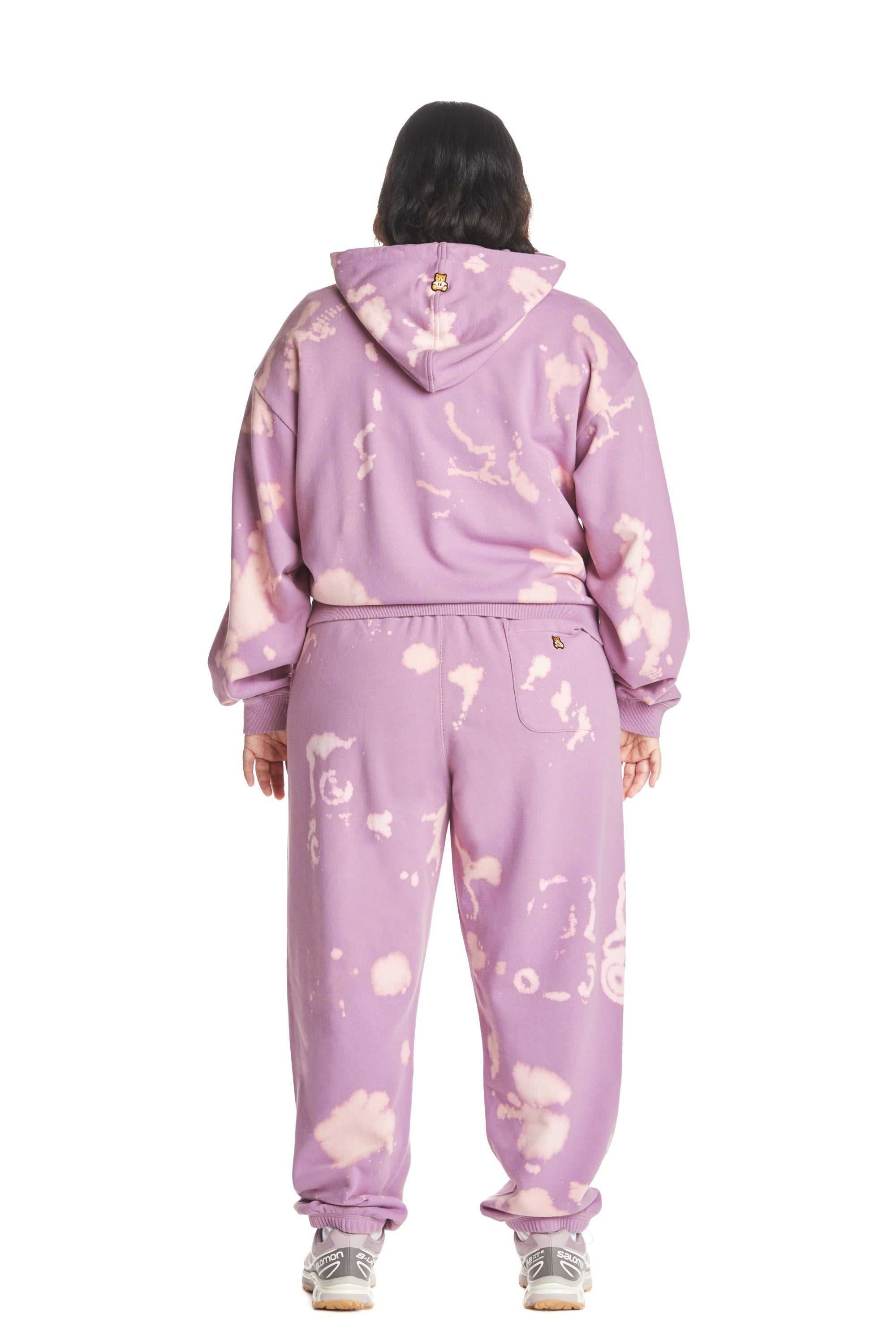 Purple Teddy Fresh Bleach Graphic Sweatpants | 0276VIYWG