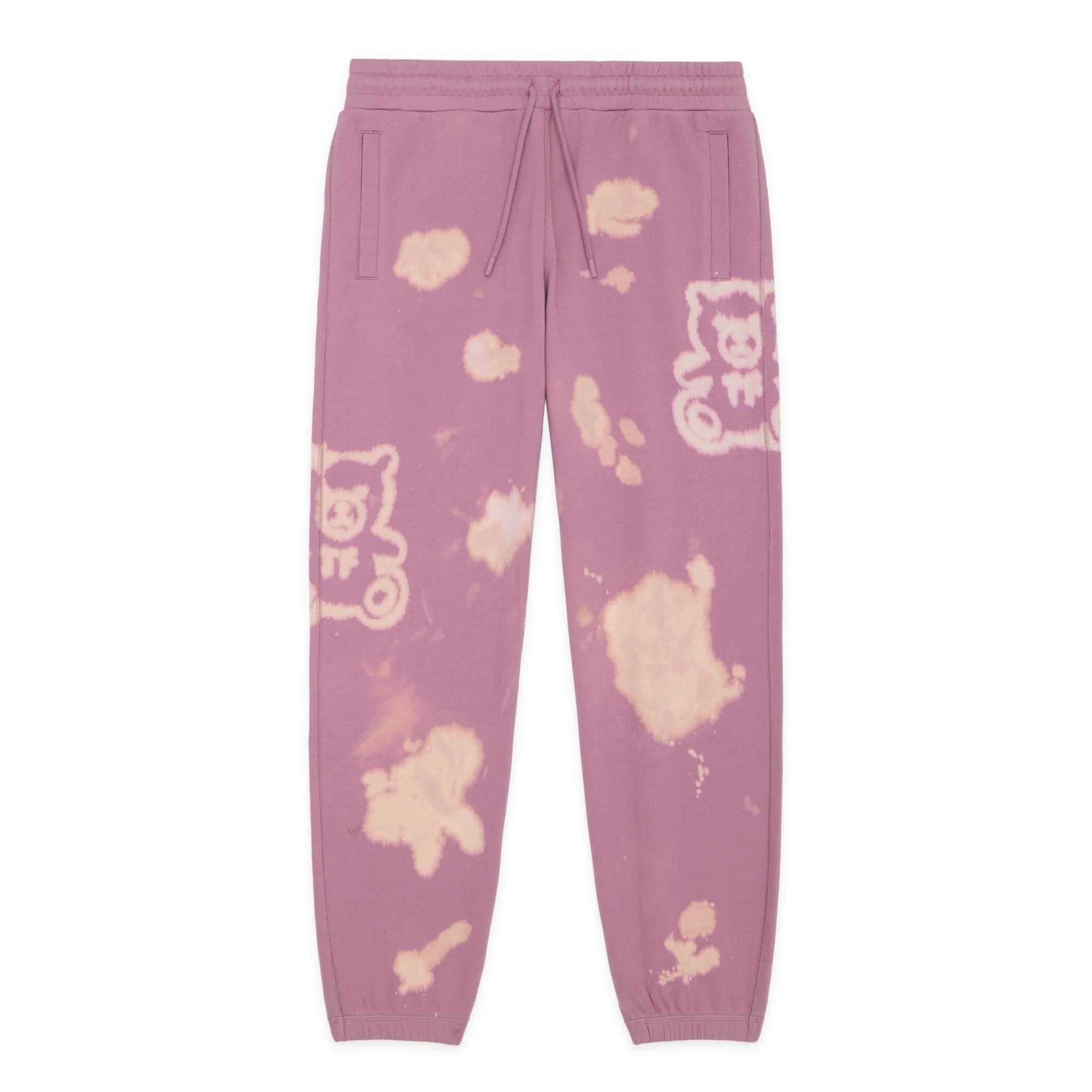 Purple Teddy Fresh Bleach Graphic Sweatpants | 0276VIYWG