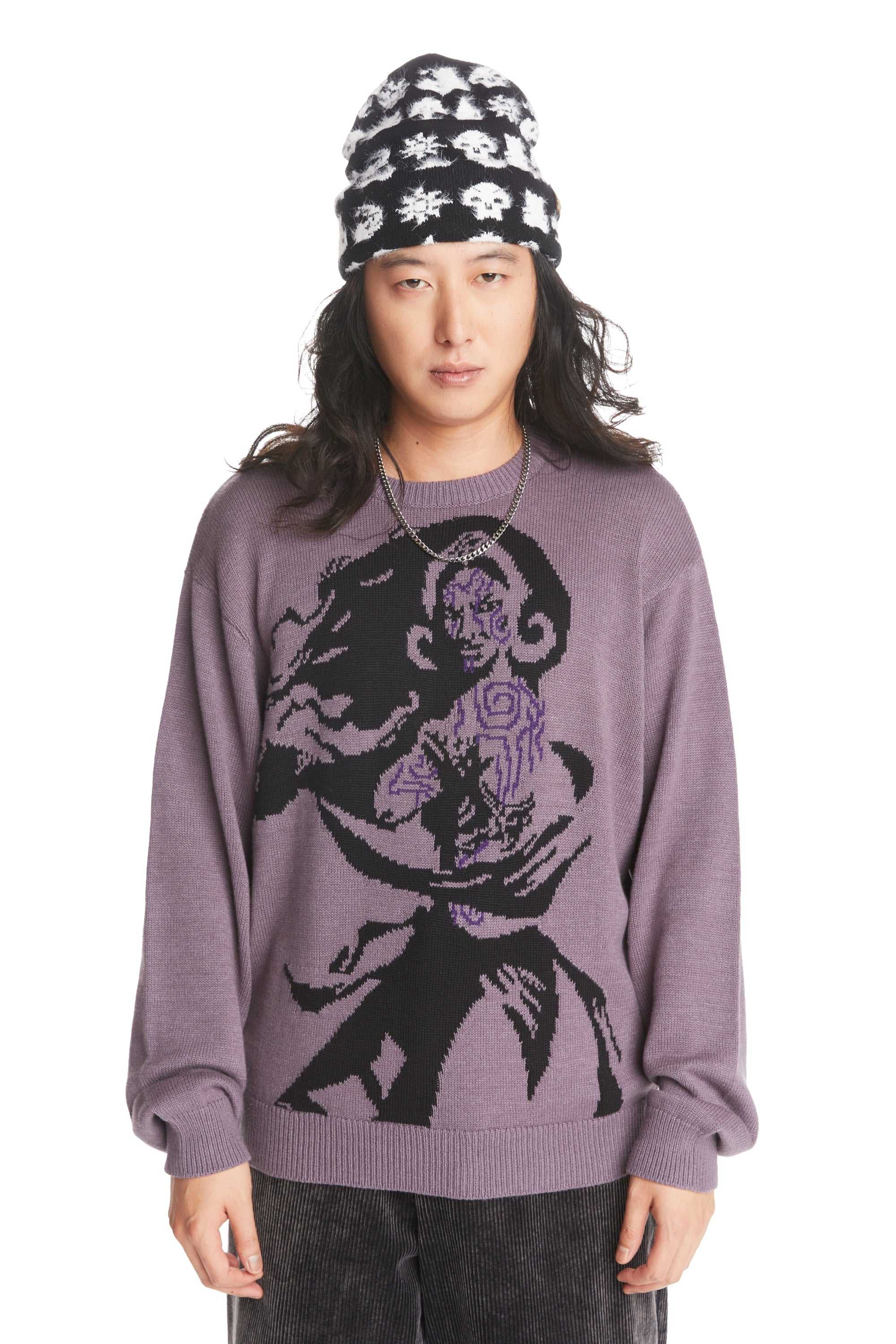 Purple Teddy Fresh TF x Magic: The Gathering Liliana Of The Dark Realms Sweater | 2543HTSOD