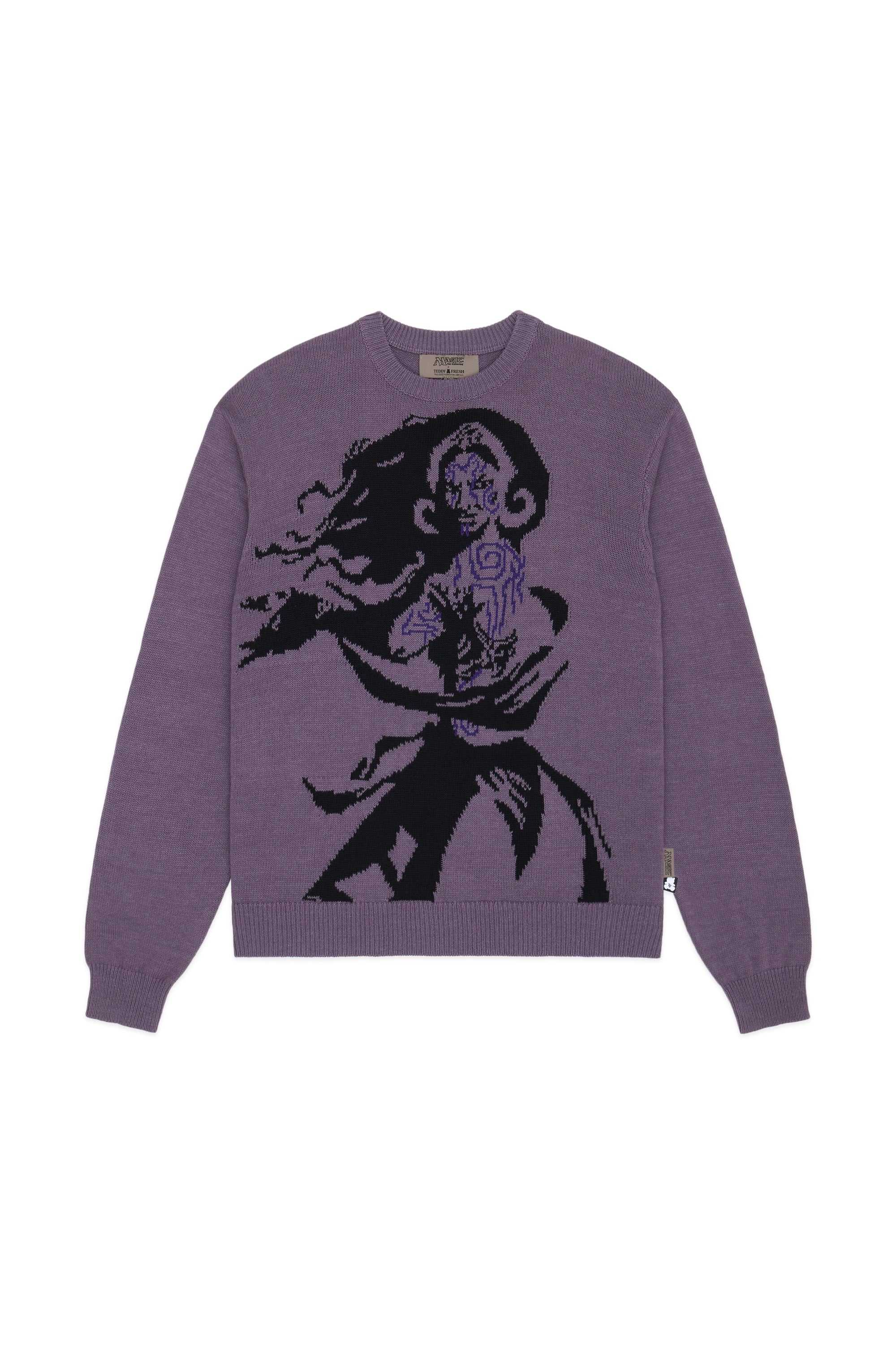 Purple Teddy Fresh TF x Magic: The Gathering Liliana Of The Dark Realms Sweater | 2543HTSOD