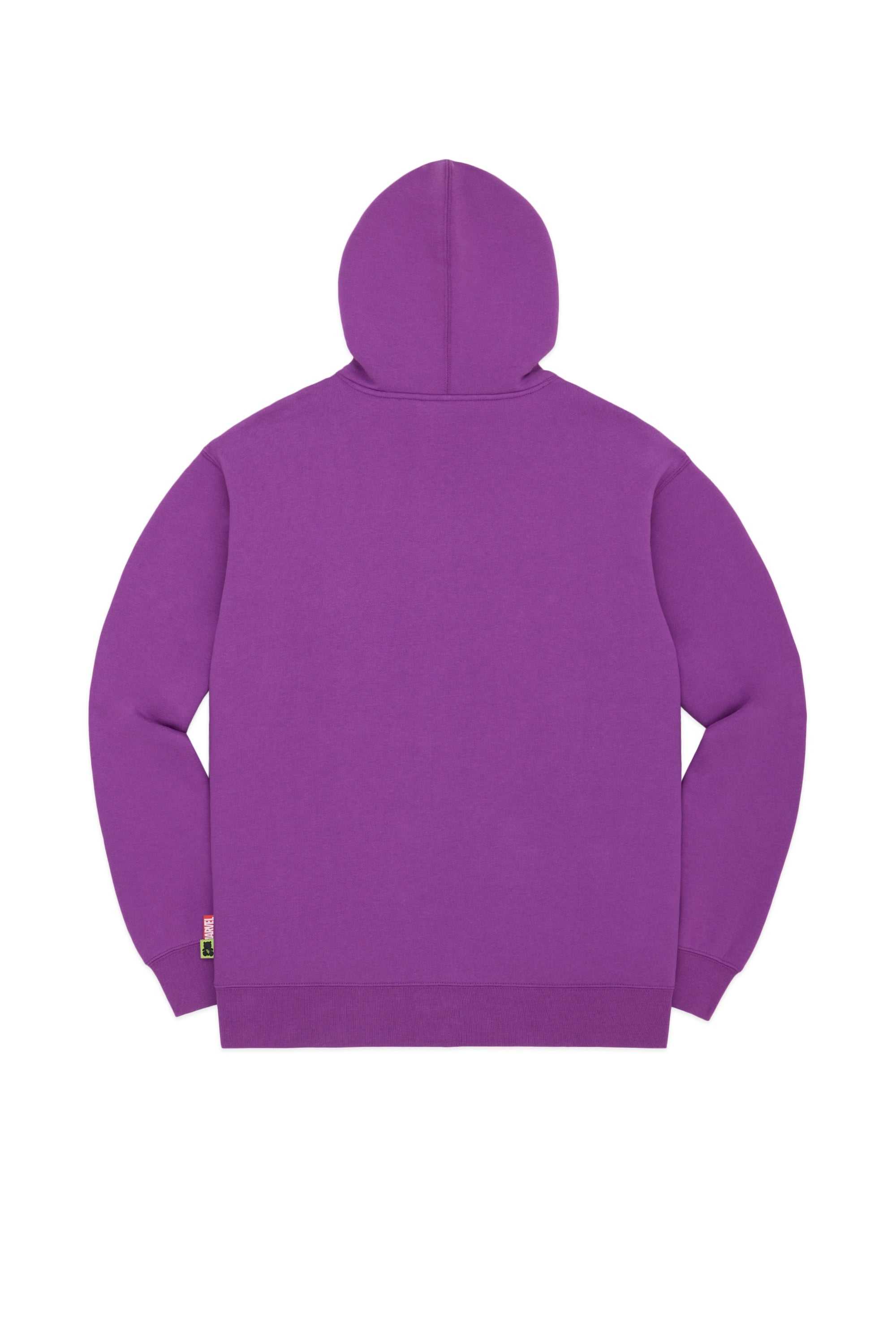 Purple Teddy Fresh TF x Marvel Detailed Embroidery Hulk Hoodie | 7981AQGXS