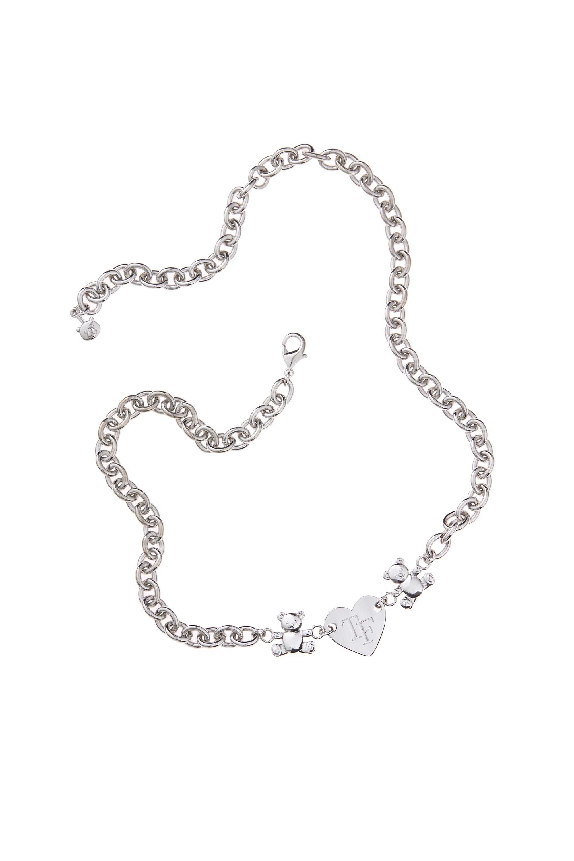 Silver Teddy Fresh Charming Bear Necklace | 4915SFTMK