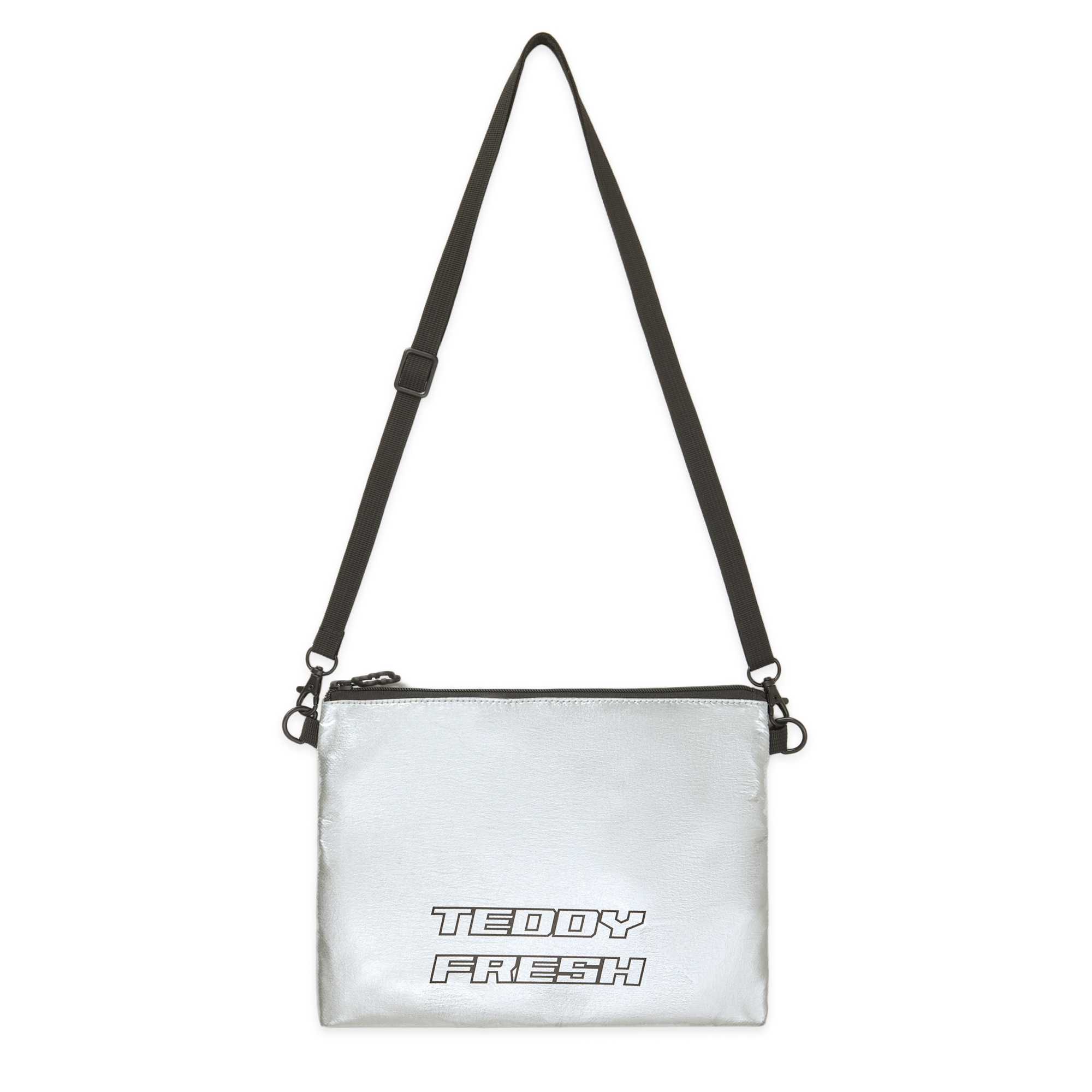 Silver Teddy Fresh Metallic Side Bag | 3079USQLY