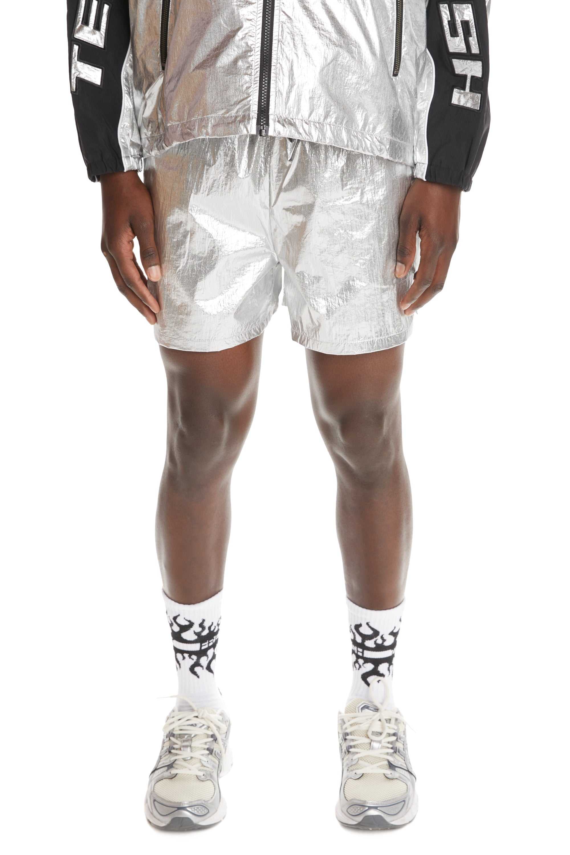 Silver Teddy Fresh Silver Panel Shorts | 9017PLJEY