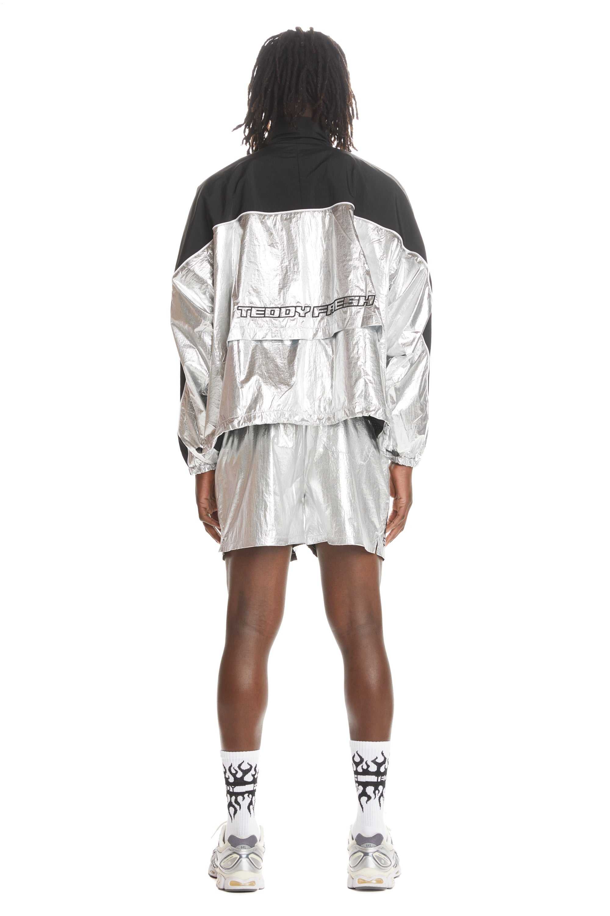 Silver Teddy Fresh Silver Panel Shorts | 9017PLJEY