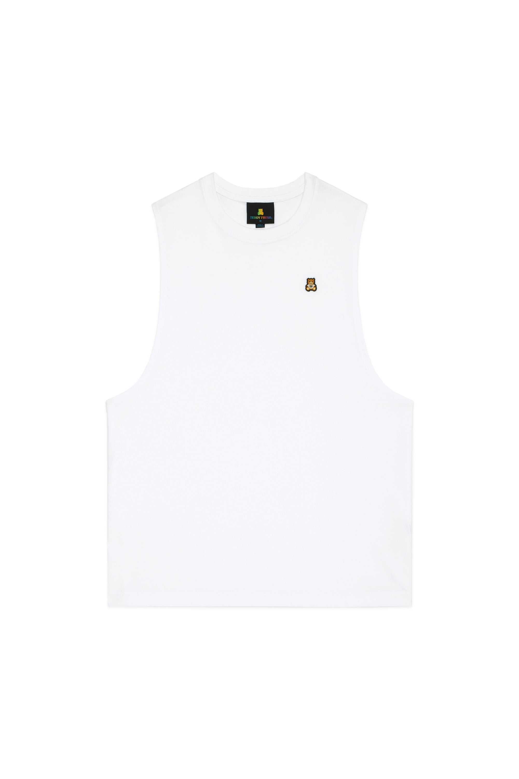 White Teddy Fresh Classic Drop Armhole Top | 0831EGANL