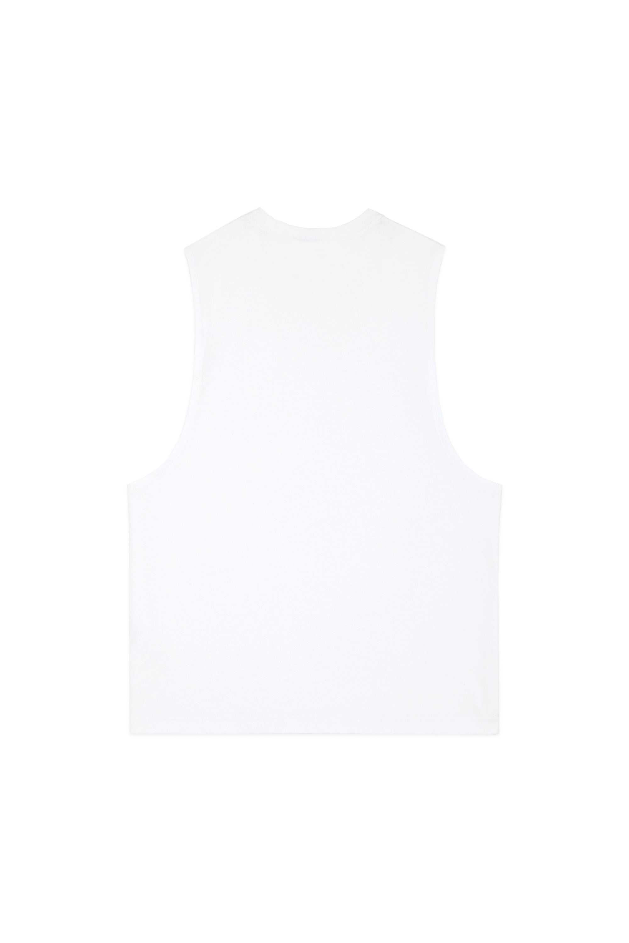 White Teddy Fresh Classic Drop Armhole Top | 0831EGANL