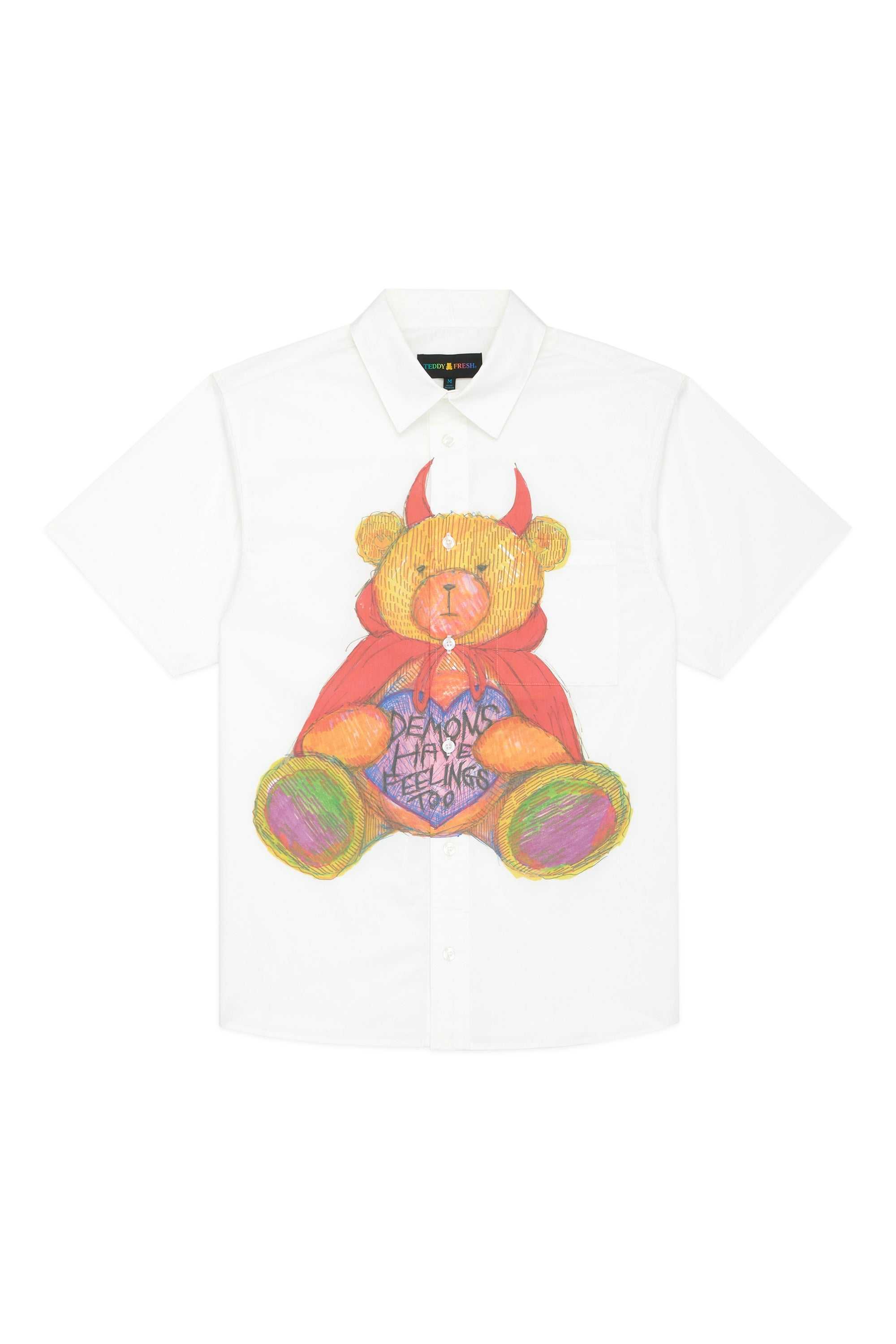 White Teddy Fresh Demons Have Feelings Shirt | 9207UORSE