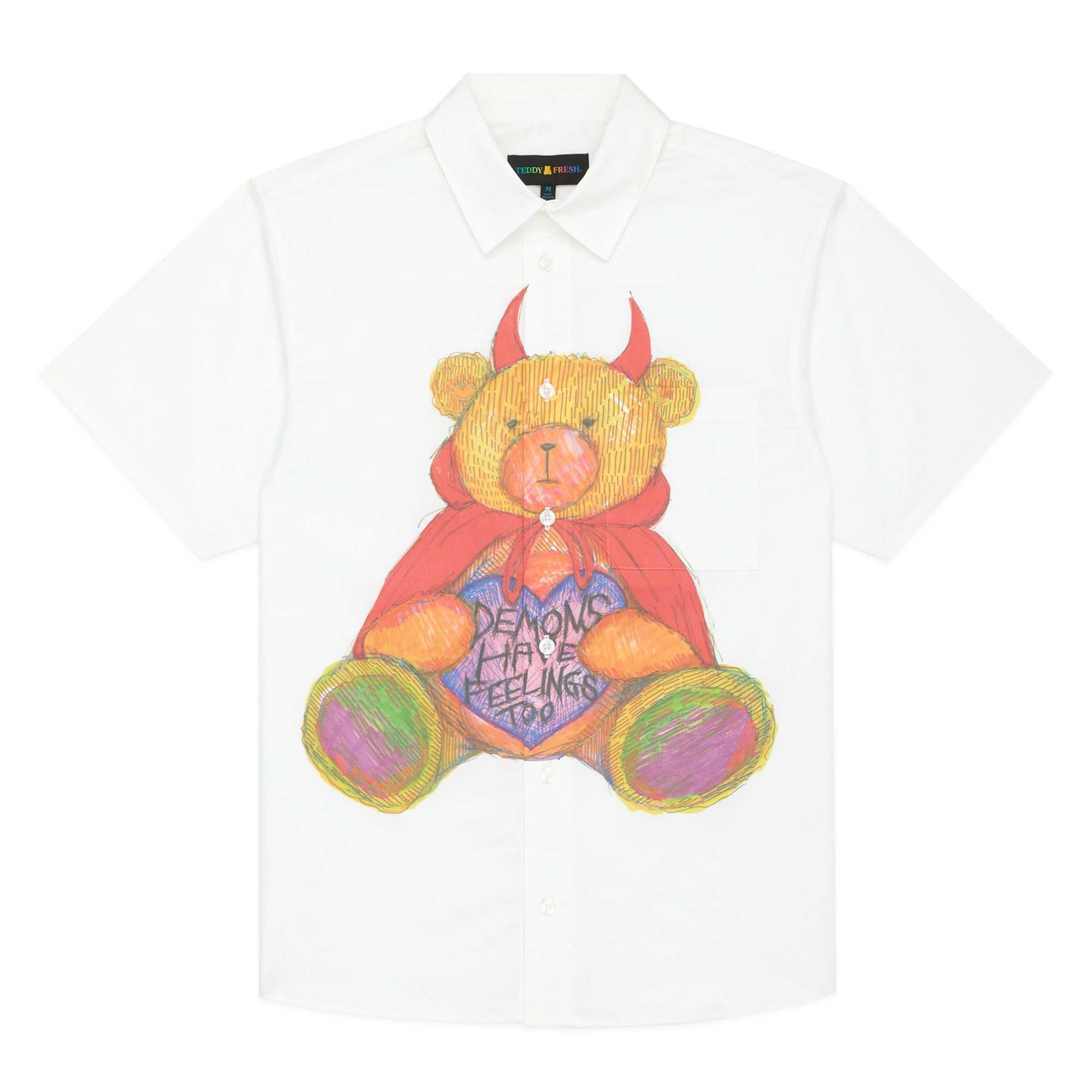 White Teddy Fresh Demons Have Feelings Shirt | 9207UORSE