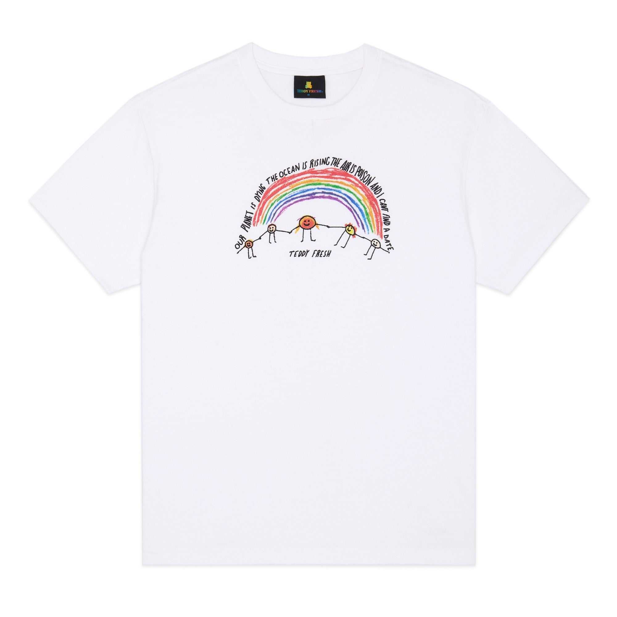 White Teddy Fresh Our Planet Is Dying Tee | 9065XZYUK