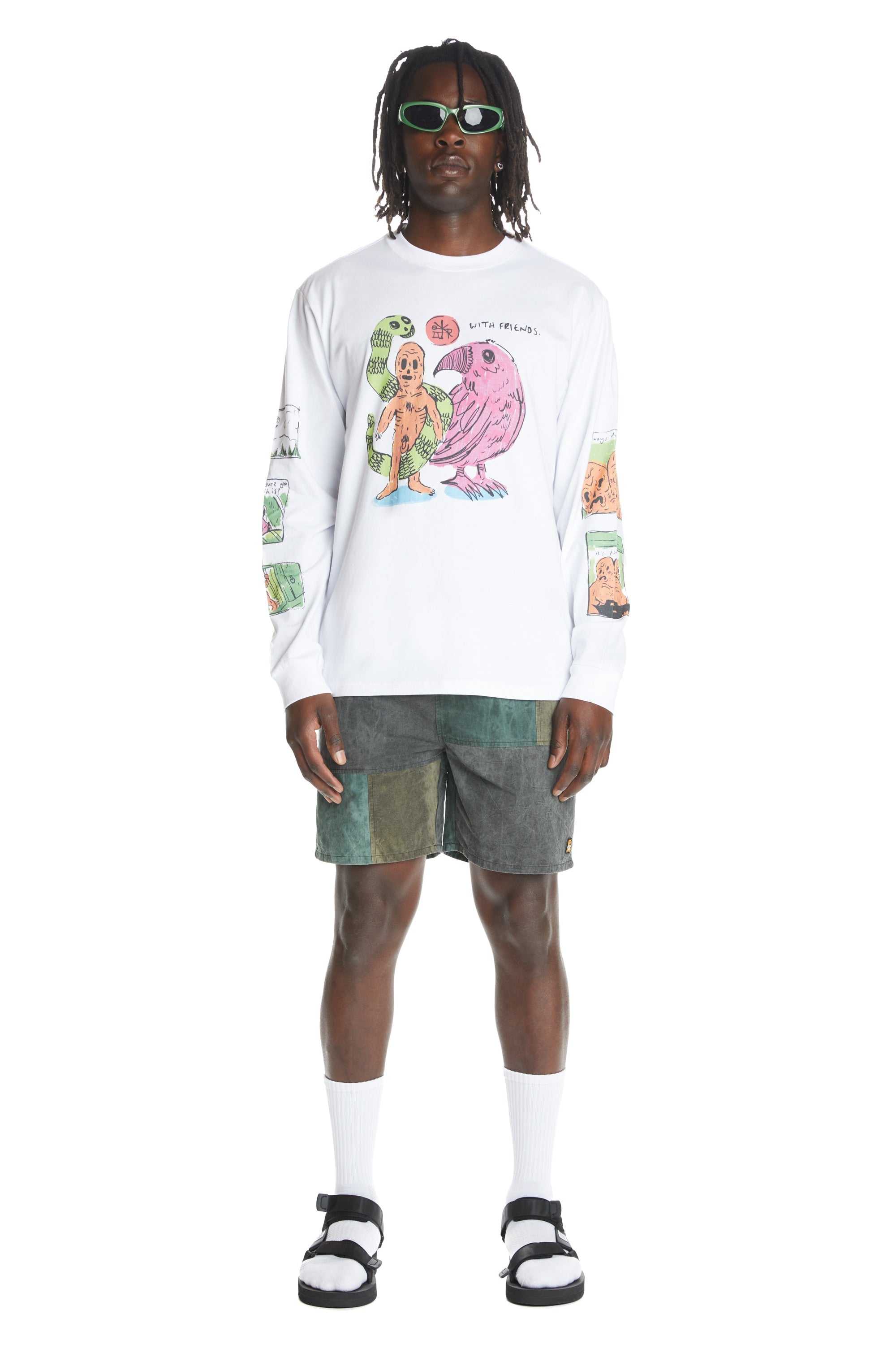 White Teddy Fresh TF x Samuel Finch Tee | 5841OHUIS